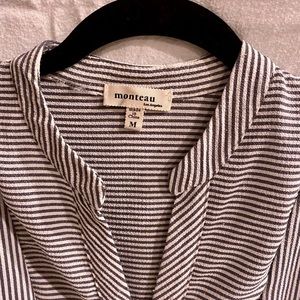 Striped gray blouse